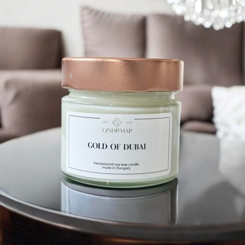Gold of Dubai lumânare din soia 200 ml