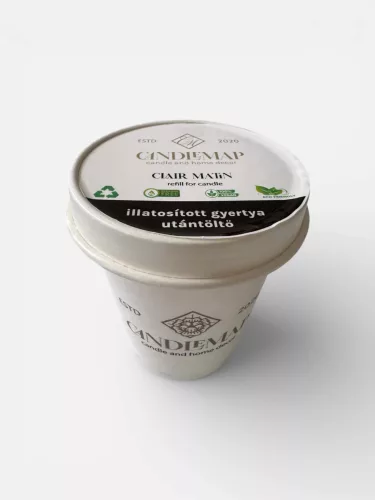 Rezervă de lumânare parfumată din ceară de soia Clair Matin