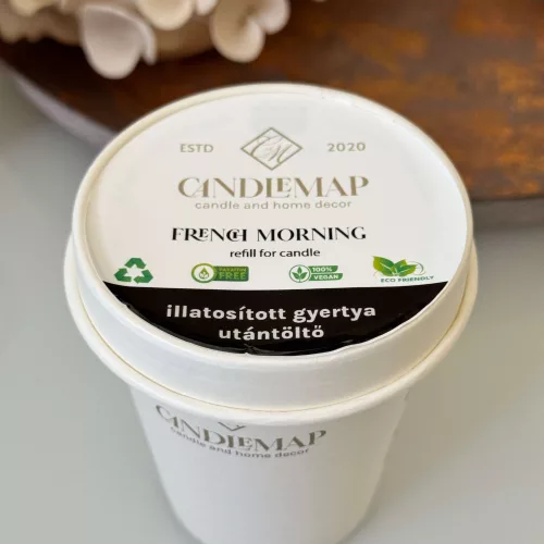 Rezervă pentru lumânare din ceară de soia – French Morning