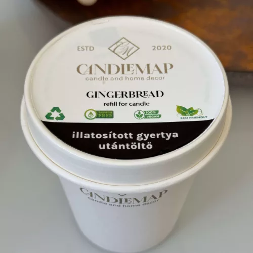 Rezervă pentru lumânare parfumată din ceară de soia – Gingerbread