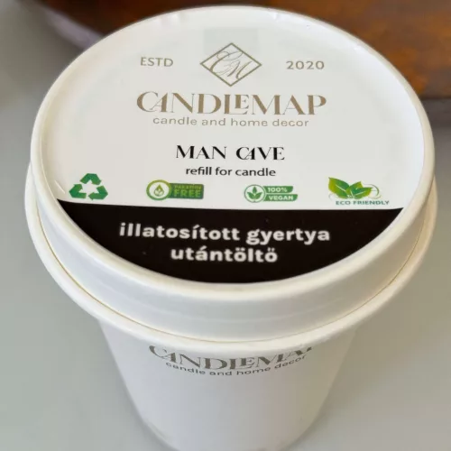 Rezervă pentru lumânare din ceară de soia – Man Cave