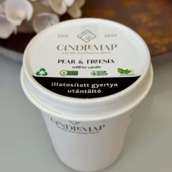   Rezervă pentru lumânare din ceară de soia – Pear & Freesia