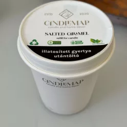   Rezervă pentru lumânare din ceară de soia – Salted Caramel 