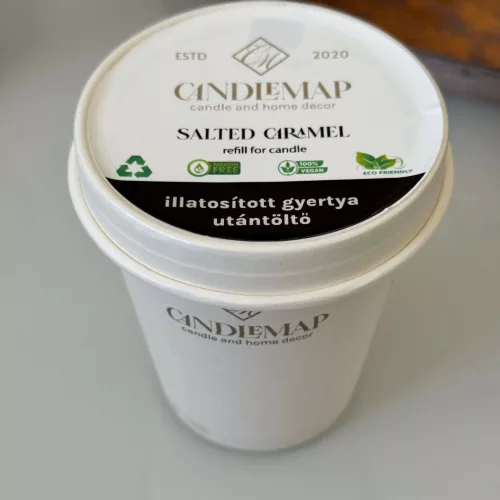 Rezervă pentru lumânare din ceară de soia – Salted Caramel 